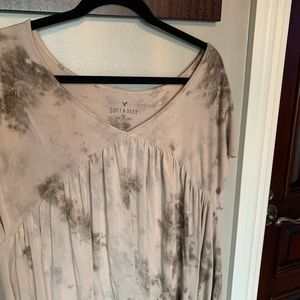 AMERICAN EAGLE nude marble babydoll top